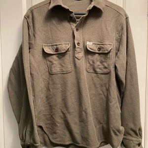 Ralph Lauren Polo/ 1/4 Button Collar/ Green/ Large